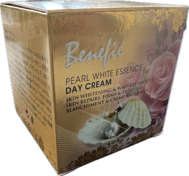 Benefie' Pearl White Essense Day Cream  0.5 oz/ 15g